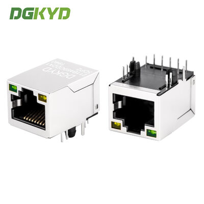100Mbps POE 통합 이더넷 필터 및 6U 금도금 RJ45 차폐 커넥터