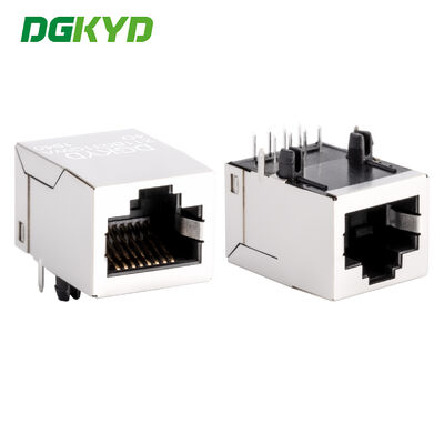RJ45 커넥터 100Mbps 통합 트랜스포머 크리스탈 헤드 이더넷 인터페이스 DGKYD211B031GWA4D