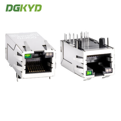 100Mbps 네트워크 애플리케이션을 위한 통합 이더넷 필터와 함께 보호된 RJ45 모듈식 잭