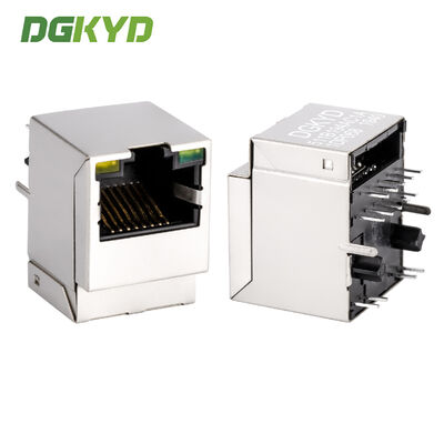 탭 업 PoE+ 100 베이스-T RJ45 모듈식 잭 10PIN PBT 하우스로 RJ45 보호 연결 장치