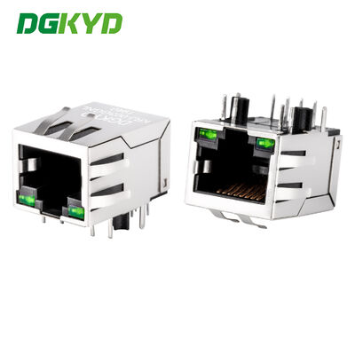 100Mbps 단일 포트 RJ45 연결기 및 통합 필터 RJ45 잭 산업용 PCB 네트워크 인터페이스